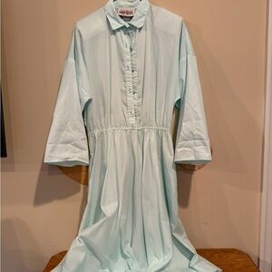 Light Green Button-Up Dress